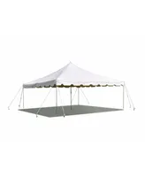 Party Tents Direct 15'x15' Weekender Standard Canopy Pole Tent - Easy Up Canopy Tent With 50 Person Capacity