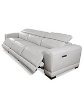 Closeout! Krofton -Pc. Beyond Leather Fabric Sofa with Power Motion Recliners