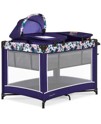 Lilly Deluxe Play yard With Full Bassinet, Changing Tray And Infant Napper With Canopy