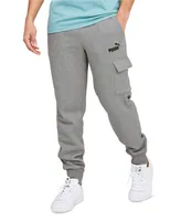 Puma Men's Ess Logo-Print Fleece Cargo Jogger Pants