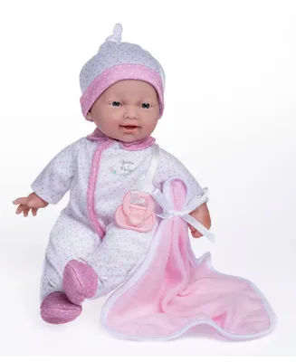 Jc Toys La Baby 11" Mini Soft Body Baby Doll with Blanket, Pacifier Set