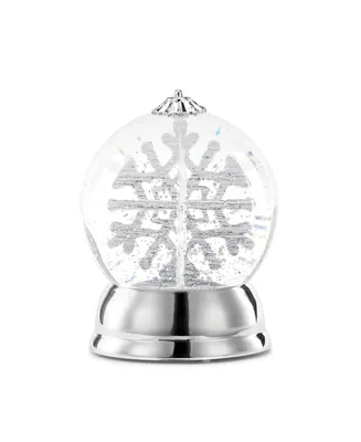 Napco Led Snowflake Snow Globe