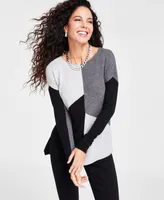 I.n.c. International Concepts Petite Colorblocked Sweater