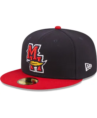 Men's New Era Navy Toledo Mud Hens Authentic Collection 59FIFTY Fitted Hat