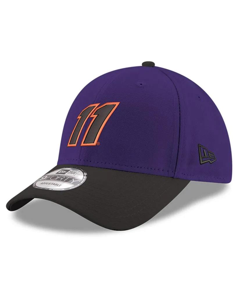 Men's New Era Purple, Black Denny Hamlin 9FORTY Snapback Adjustable Hat