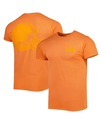 Men's '47 Brand Orange Cleveland Browns Fast Track Tonal Highlight T-shirt