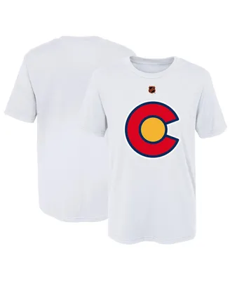 Preschool Boys and Girls White Colorado Avalanche Special Edition 2.0 Primary Logo T-shirt