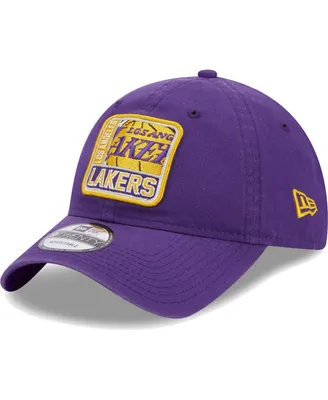 Men's New Era Purple Los Angeles Lakers Mix 9TWENTY Adjustable Hat