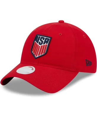 Women's New Era Red Usmnt Core Classic 2.0 Adjustable Hat