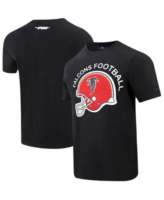 Men's Pro Standard Black Atlanta Falcons Red Helmet Wordmark T-shirt