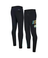 Men's Pro Standard Black Boston Celtics Washed Neon Sweatpants