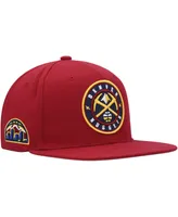 Men's Mitchell & Ness Red Denver Nuggets Side Core 2.0 Snapback Hat