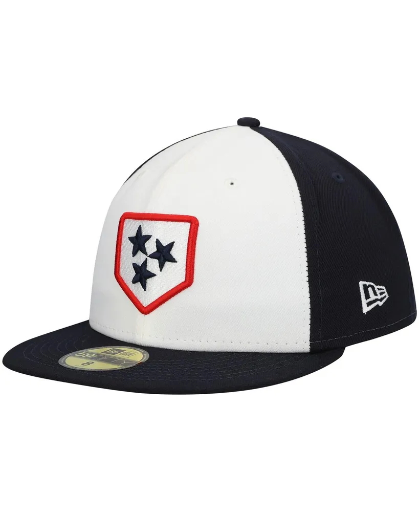 Men's New Era White Nashville Sounds Authentic Collection Team Alternate 59FIFTY Fitted Hat