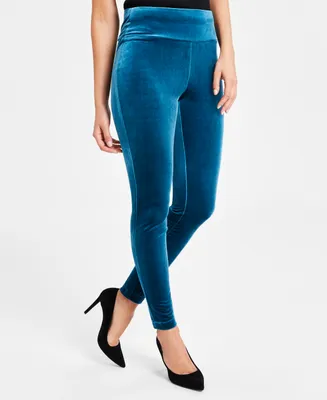 I.n.c. International Concepts Petite Velvet Skinny Pants, Created for Macy's