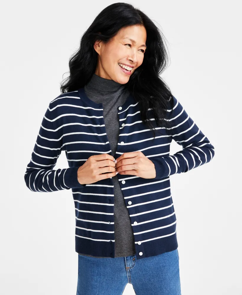 Style & Co Women's Button-Down Long-Sleeve Cardigan, Created for Macy's
