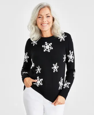 Style & Co Petite Holiday Themed Whimsy Sweaters, Created for Macy's