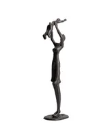 Danya B Proud Mother Lifting Child Up Contemporary Iron Sculpture Statue