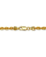 Sparkle Rope Link 24" Chain Necklace (3-5/8mm) in 14k Gold