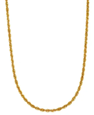 Sparkle Rope 20" Chain Necklace (3mm) in 14k Gold