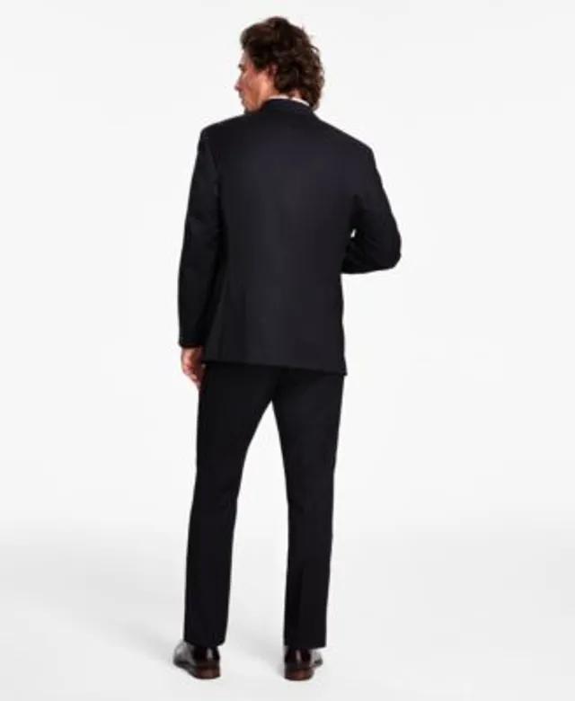 Men's Classic-Fit Solid Black Suit