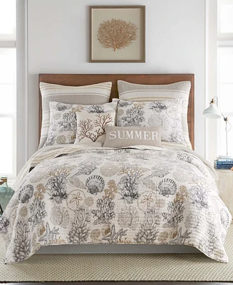 Levtex Caspian Sea Reversible 3-Pc. Quilt Set, King/California King