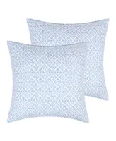 Levtex Eleni Stamped Tile 2-Pc. Sham Set, European