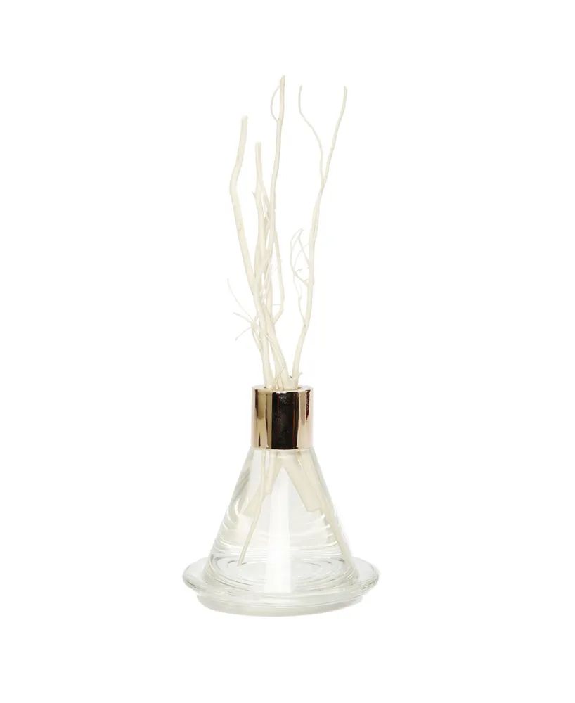 Clear Cone Shaped Reed Diffuser with Tray