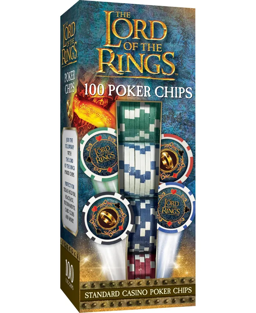 Masterpieces Casino Style 100 Piece Poker Chip Set - Lord of The Rings