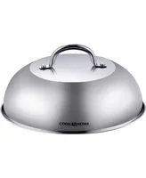 Cook N Home Stainless Steel 12 Inch Round Basting Cover Lid, Griddle Accessories