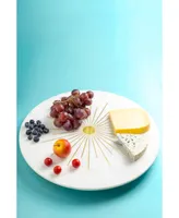 Gauri Kohli Sunshine Marble Lazy Susan - 16"