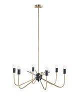 Hampton Hill Alexis 6-Light Two-Tone Chandelier - Antique