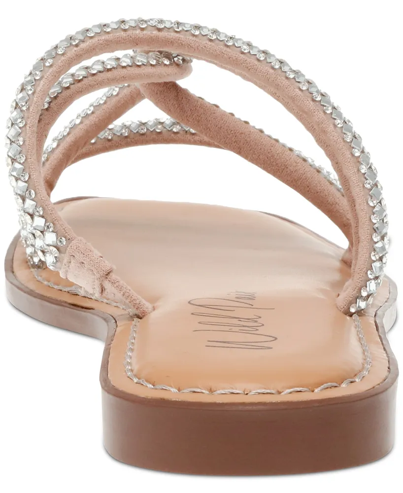 Wild Pair Gabryell Embellished Slip-On Flat Sandals, Created for Macy's