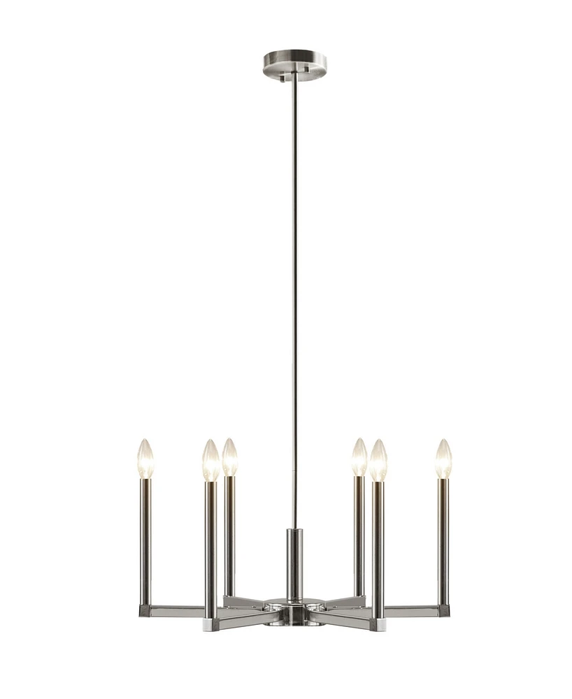 Ink+Ivy Renzetti 6-Light Contemporary Candelabra Styled Chandelier