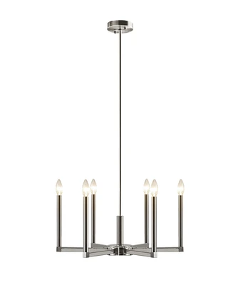 Ink+Ivy Renzetti 6-Light Contemporary Candelabra Styled Chandelier