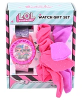 Accutime Girl's Mga Entertainment Lol Omg Surprise Multi-Color Silicone Watch 36mm Set