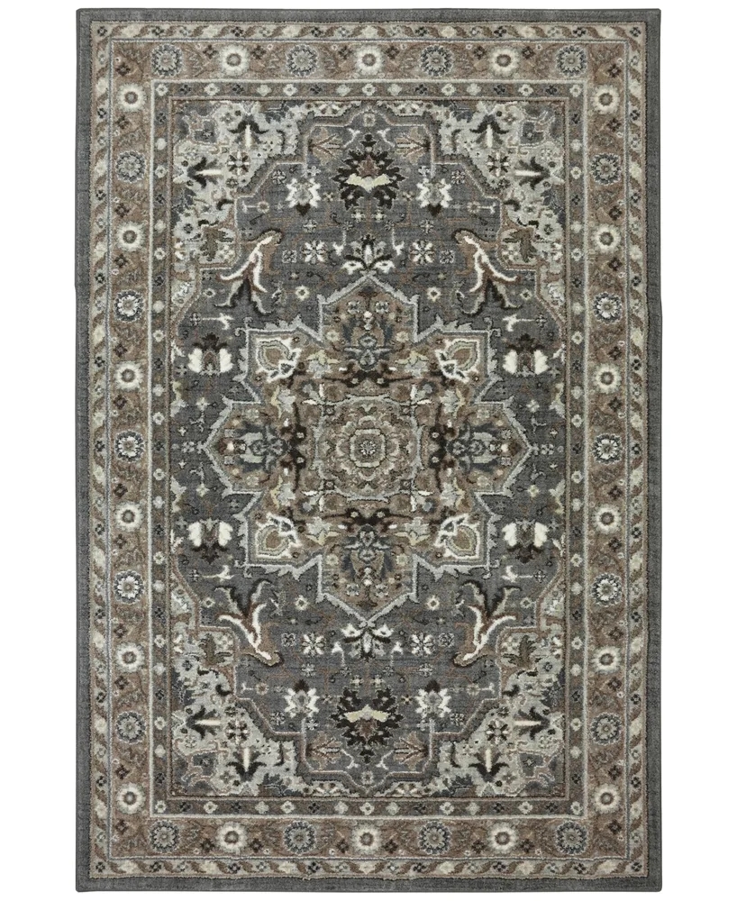 Karastan Euphoria Rhodes Ash Grey 3'6" x 5'6" Area Rug