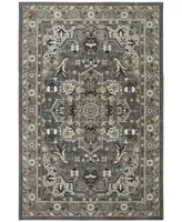 Karastan Euphoria Rhodes Ash Grey 3'6" x 5'6" Area Rug