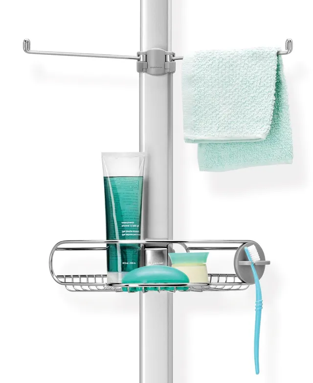 Home Expressions Smart-Stick 2 Tier Shower Caddy, Color: White - JCPenney