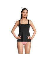 Lands' End Petite Flutter Scoop Neck Tankini Top