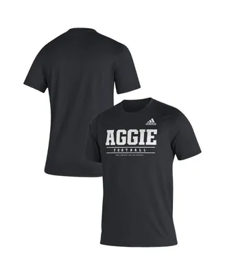 Men's adidas Black Texas A&M Aggies Sideline Football Locker Practice Creator Aeroready T-shirt