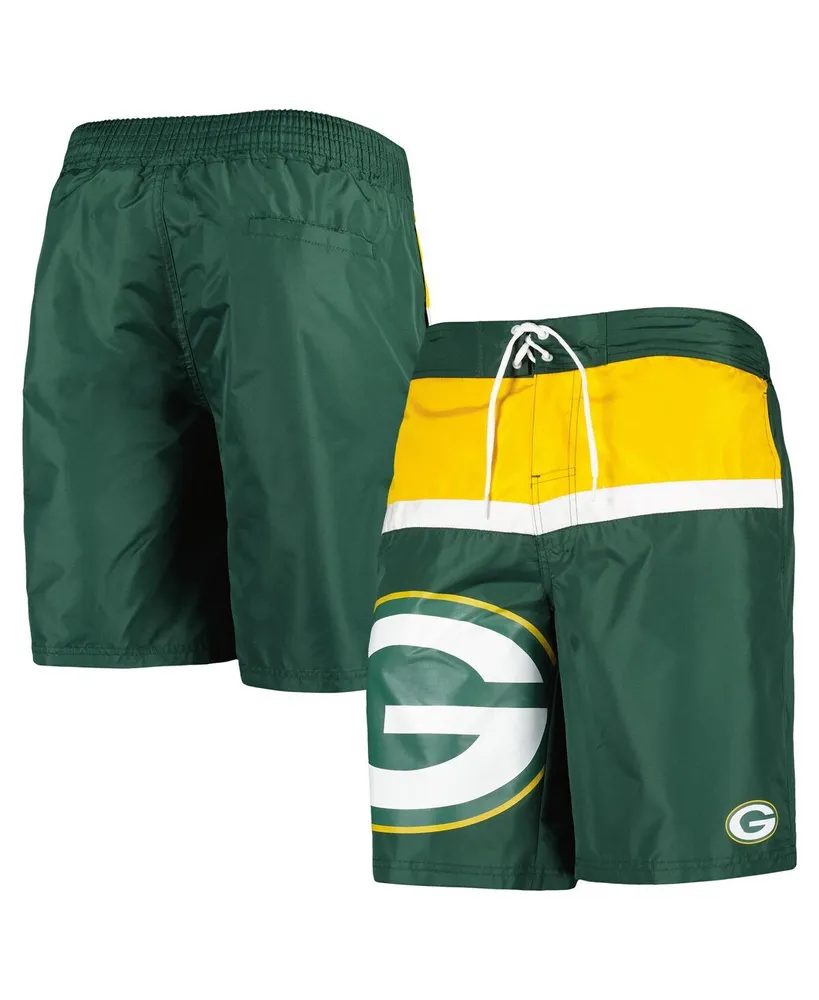 Men's G-iii Sports by Carl Banks Green Green Bay Packers Sea Wind Swim Trunks