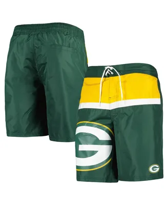 Men's G-iii Sports by Carl Banks Green Bay Packers Sea Wind Swim Trunks