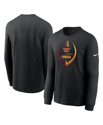 Men's Nike Black Washington Commanders Icon Legend Long Sleeve T-shirt