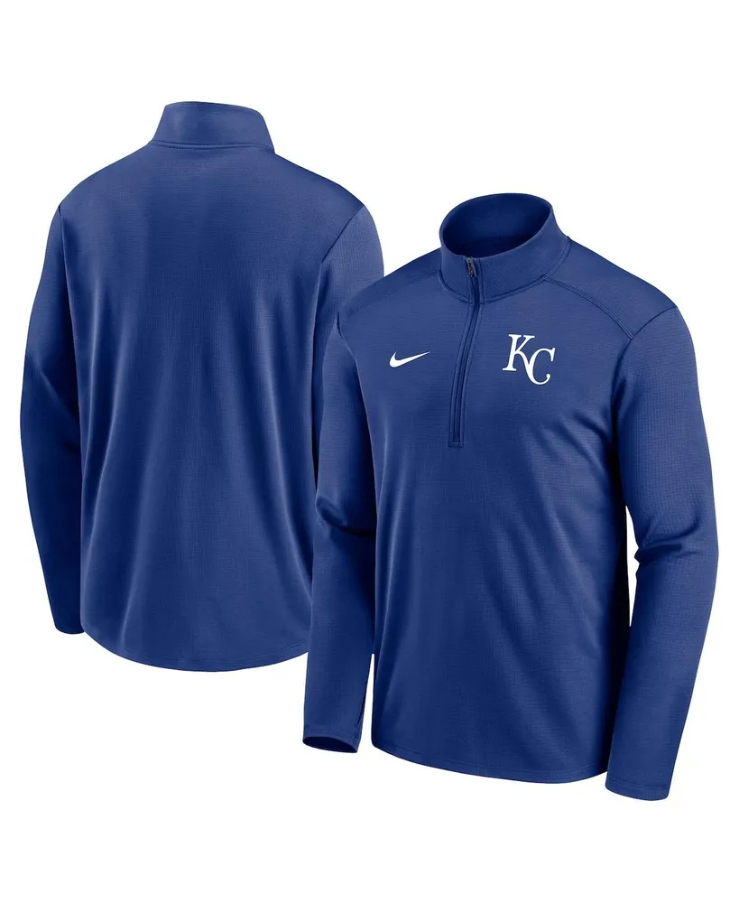 Men's Nike Royal Kansas City Royals Agility Pacer Performance Half-Zip Top