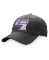 Men's Top of the World Charcoal Tcu Horned Frogs Slice Adjustable Hat