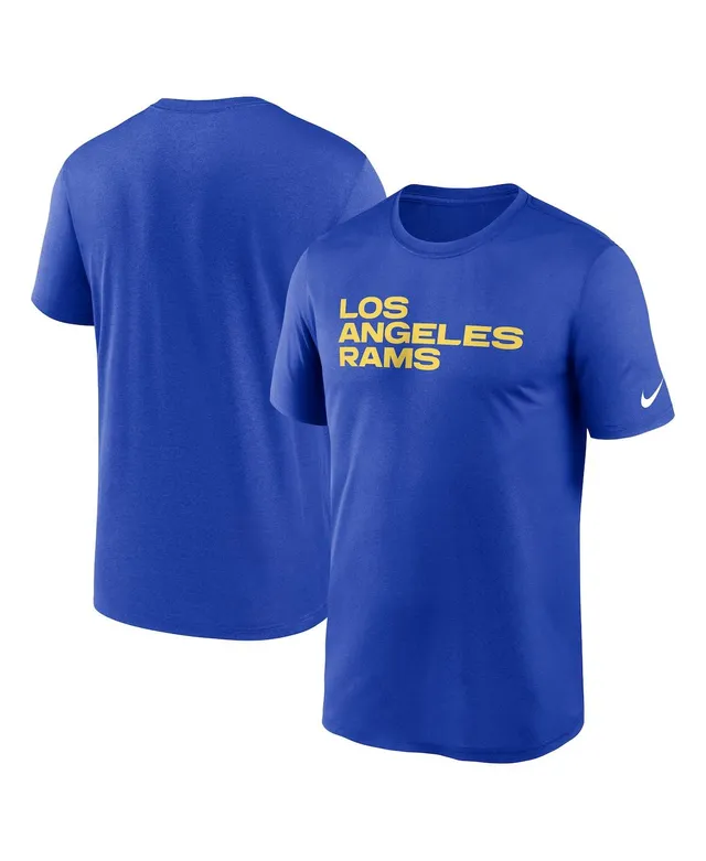 Nike Men's Los Angeles Rams Sideline Player Long Sleeve T-Shirt - Royal - M (Medium)