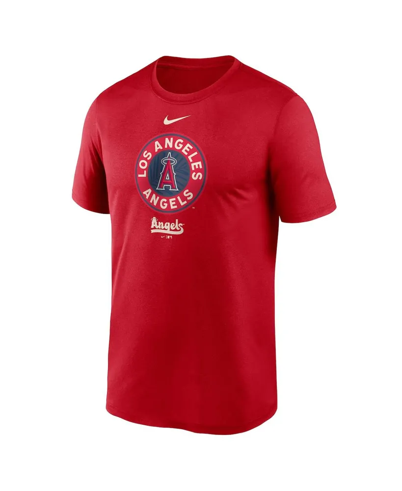 Men's Nike Red Los Angeles Angels City Connect Logo T-shirt