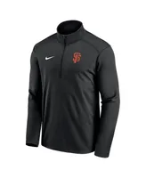 Men's Nike Black San Francisco Giants Agility Pacer Performance Half-Zip Top