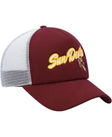 Men's adidas Maroon Arizona State Sun Devils Script Trucker Snapback Hat