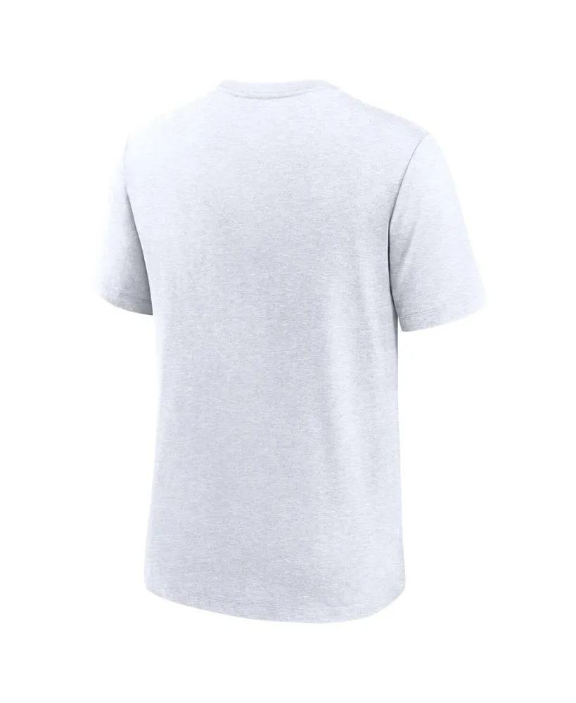 Men's Nike Ash New York Yankees Authentic Collection Early Work Tri-Blend Performance T-shirt
